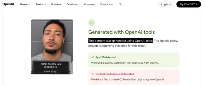 False: No 26-Year-Old Arrested For Hacking Cook County EBT System — Mugshot Was AI-Generated