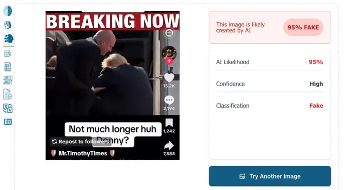 Fact Check: Viral Clip of Trump Falling Into Limo Is AI-Generated Fake