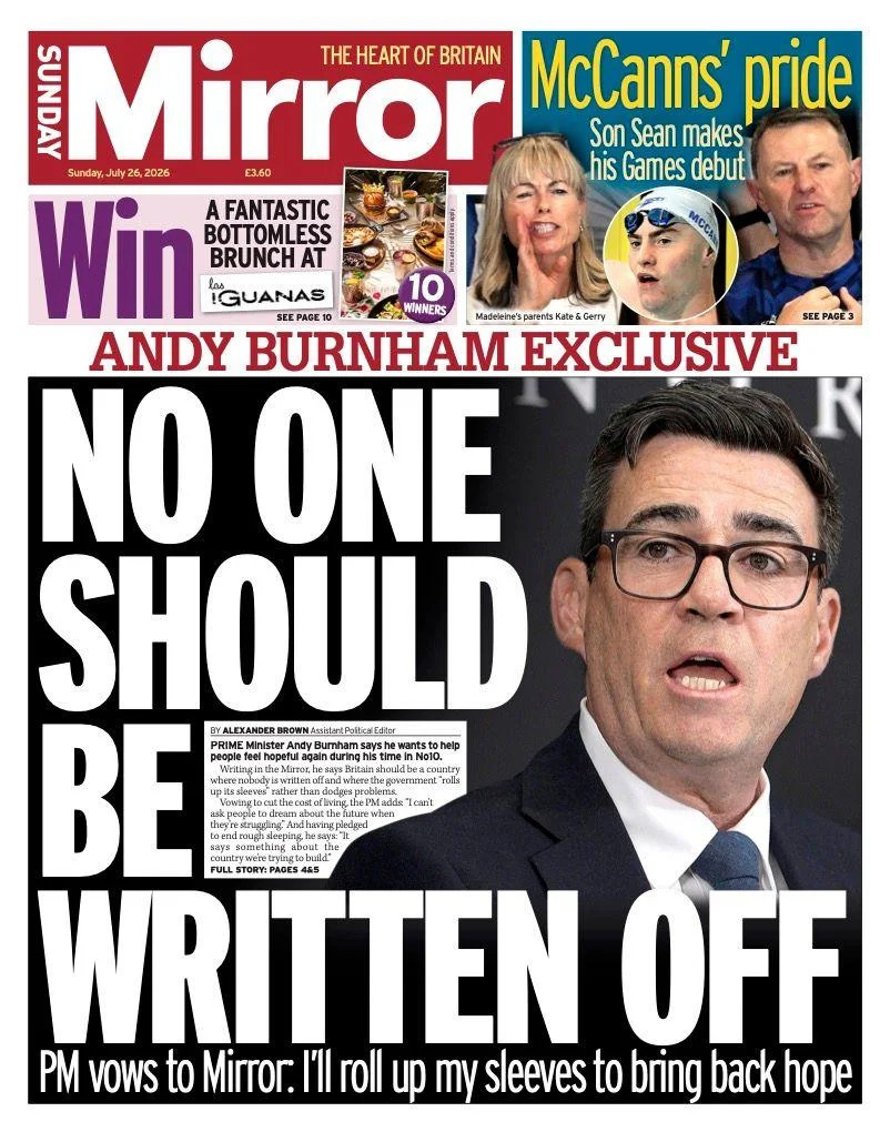 Weekend Papers: Jenrick Warns Against 'Death Tax' as Streeting Seeks to Rebuild Ties With Trump