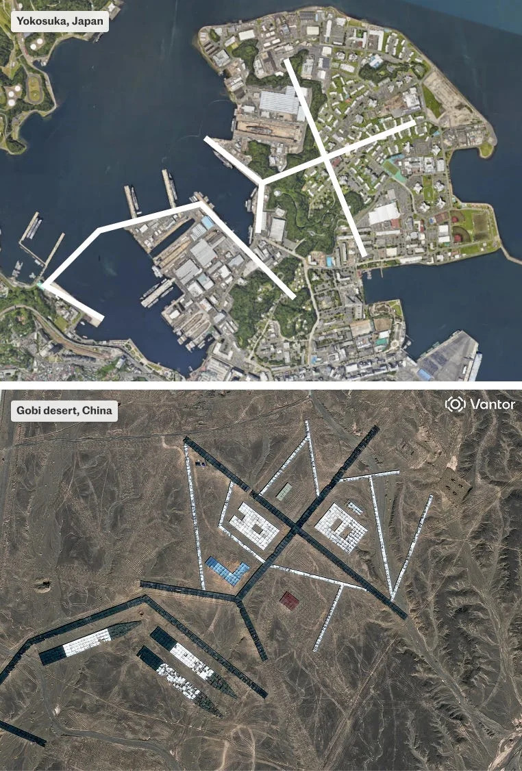 U pustinji: Kina gradi realistične replike američkih ratnih brodova, baza i tajvanskih zgrada za testiranje raketa