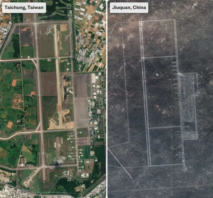 U pustinji: Kina gradi realistične replike američkih ratnih brodova, baza i tajvanskih zgrada za testiranje raketa
