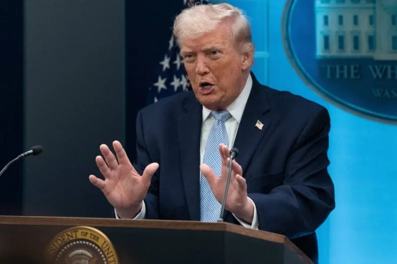 Trump Mocks Speechwriters After Sex Joke Falls Flat at Rescheduled WHCD