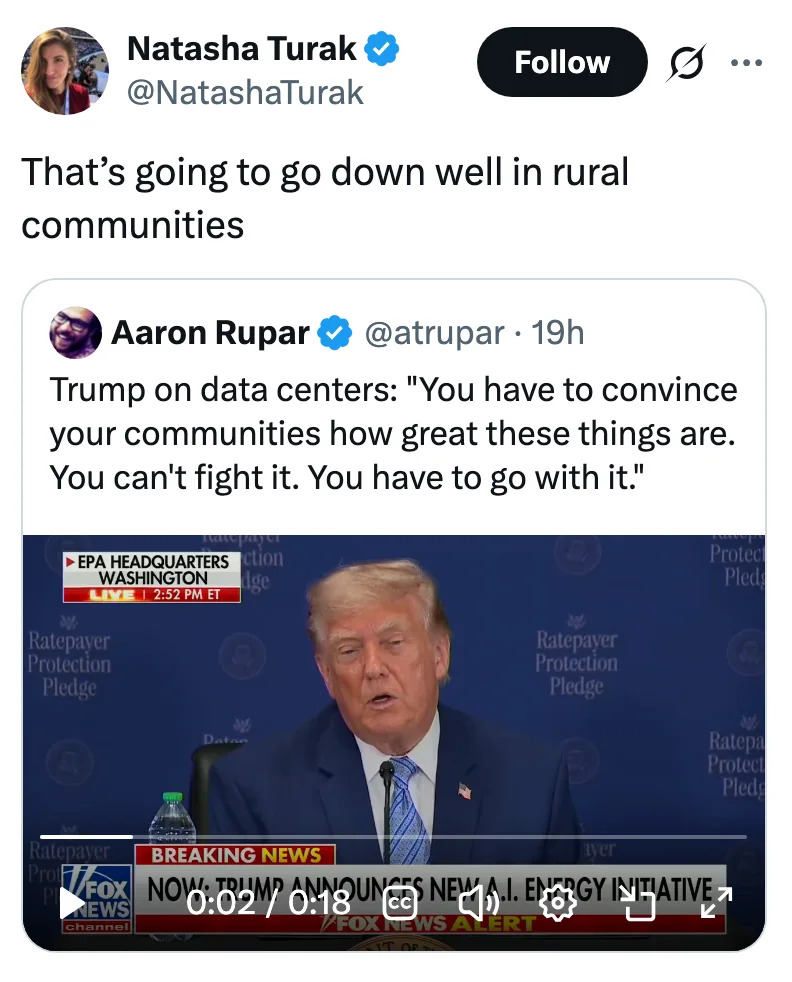 Trump's Call to Back Data Centers Goes Viral: 