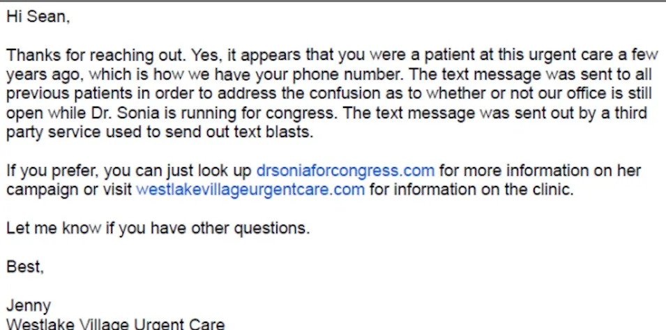 California Doctor Sued After Patient Records Allegedly Used To Send Campaign Texts