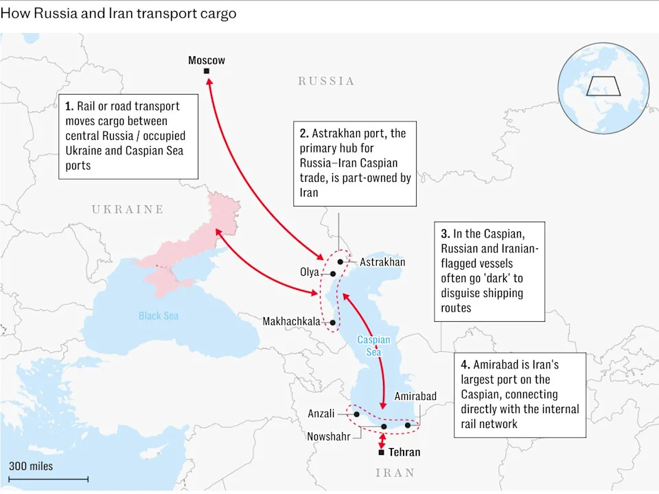 Ukraine Says It Sank Iranian Cargo Ship In Caspian Sea — A Signal To Trump Over Russia–Iran Ties