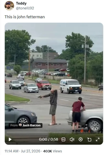 Fact Check: Viral Video Does Not Show Sen. John Fetterman — Suspect Identified as Des Moines Resident