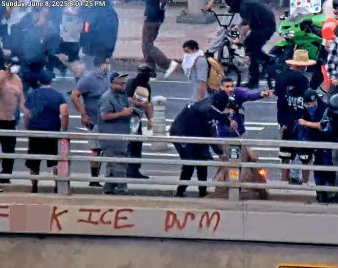 Los Angeles Man Sentenced to 3 Years for Throwing Burning Debris and Rocks at CHP During Anti‑ICE Protests