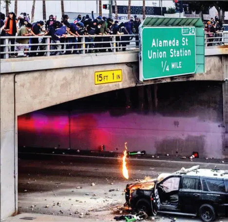 Los Angeles Man Sentenced to 3 Years for Throwing Burning Debris and Rocks at CHP During Anti‑ICE Protests