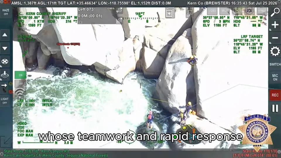 Heart-Stopping Rescue: Deputies Pull Woman From Raging Kern River Rapids