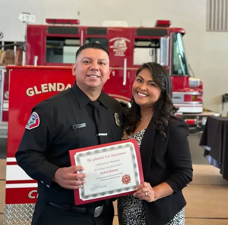 Stone-Faced Glendale Firefighter Appears in LA Court as Murder Case Moves Forward