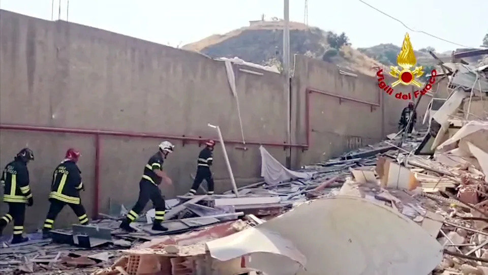Partial Building Collapse Near Messina Injures Several; Search Under Way for Possible Missing