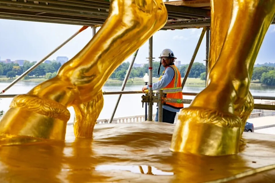 White House Posts Edited Clip Praising $5.1M Gilded Statues, Omits Critical Reactions