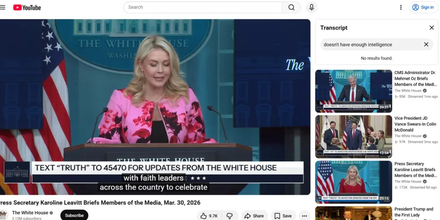 Fact Check: Karoline Leavitt Did Not Say Trump 'Doesn't Have Enough Intelligence' — Quote Traced to a Humor Post