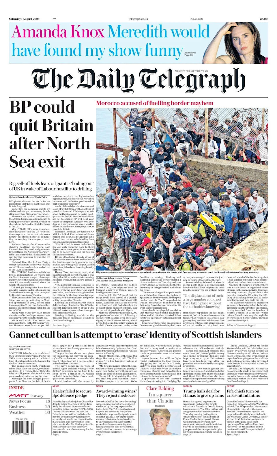 Scotland's Papers: BP Set To Exit North Sea — Family Fights To Rebury Murdered Father's Body
