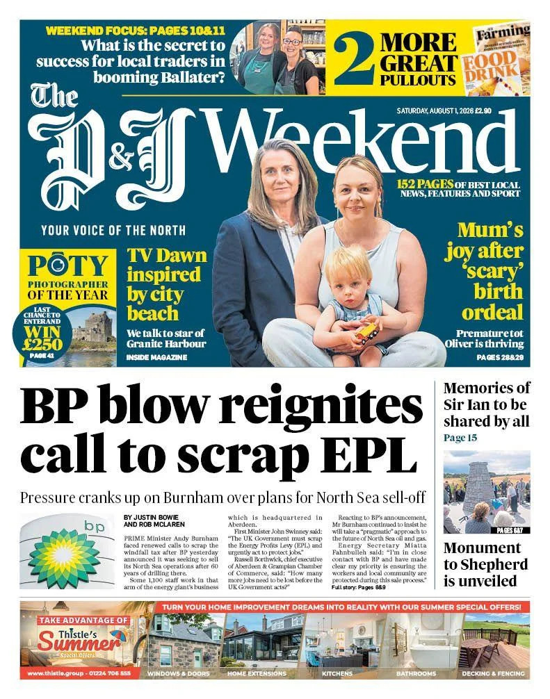 Scotland's Papers: BP Set To Exit North Sea — Family Fights To Rebury Murdered Father's Body