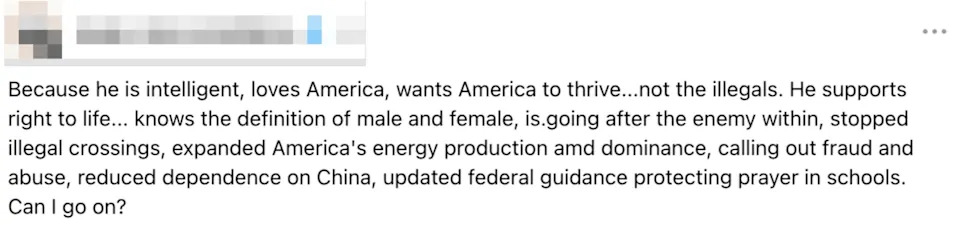 20 Reasons MAGA Women Still Back Trump — A Visual Snapshot Of Loyalty