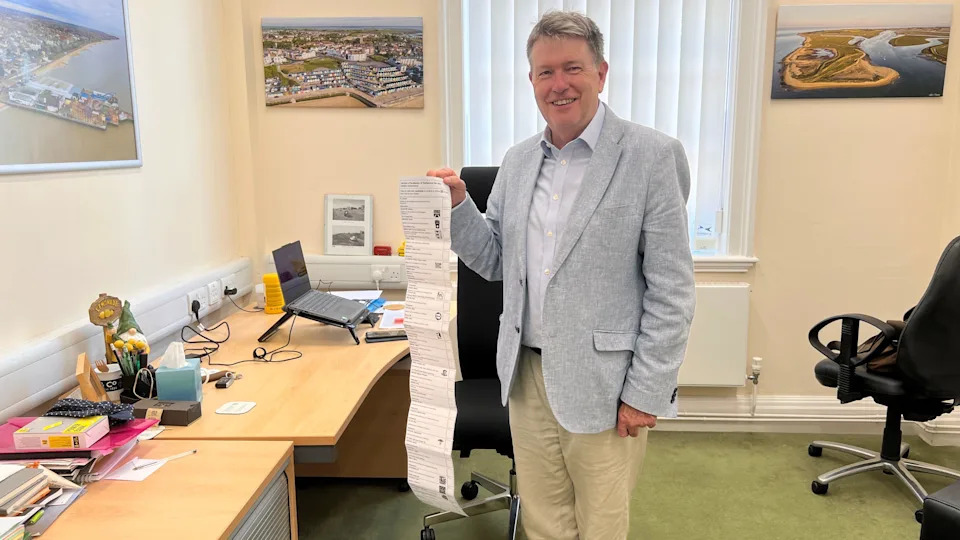 Britain’s Longest Ballot: 90cm Clacton Paper Costs Four Times More and Forces Logistical Overhaul