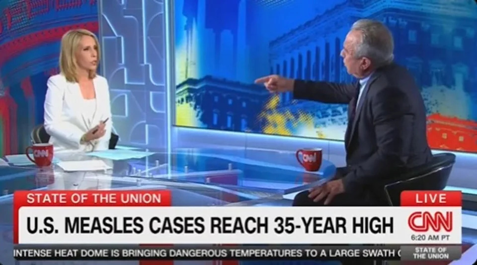 RFK Jr. Erupts at CNN's Dana Bash Over Measles, Covid Coverage in Heated On-Air Exchange