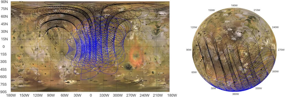 Juno otkriva nagli skok temperature odmah ispod vulkanske kore meseca Io