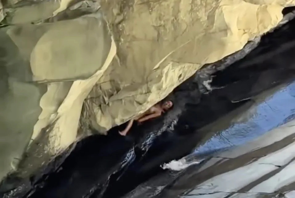 Woman Slams Into Rocks While Sliding Down Natural Waterslide At Santa Paula Punch Bowls