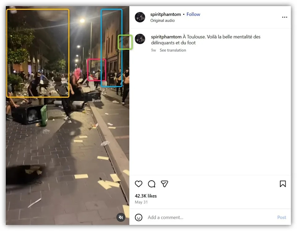 Lažni snimak: Video nereda u Tuluzu pogrešno predstavljen kao stampedo u Ceuti