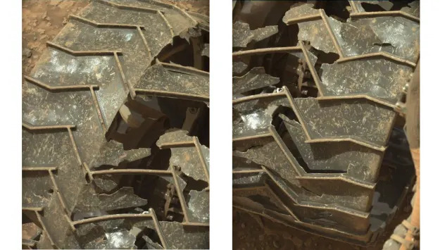 Curiosity Posle 14 Godina: Velike Pukotine Na Točkovima Pokazuju Trošenje Na Marsu
