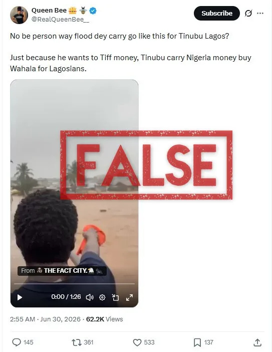 Viral 'Lagos' Flood Clips Debunked — Footage Geolocated to Accra, Ghana