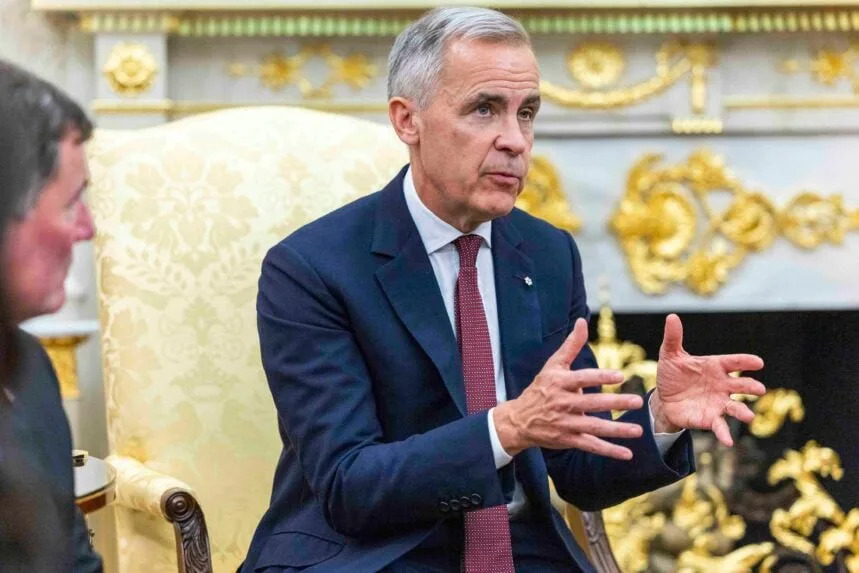Carney Turns Teleprompter Glitch Into a Veiled Shot at Trump as 50% Tariffs Loom