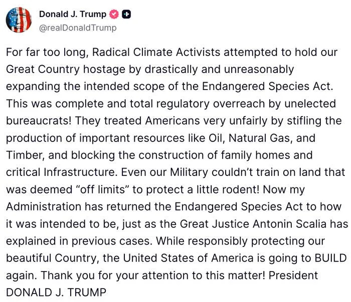 Online Outrage After Trump Signs Measure Critics Say Threatens Wildlife