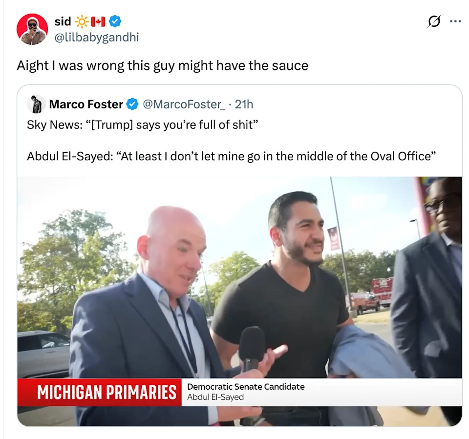 Michigan Senate Candidate Fires Back at Trump With Viral Oval Office Comeback