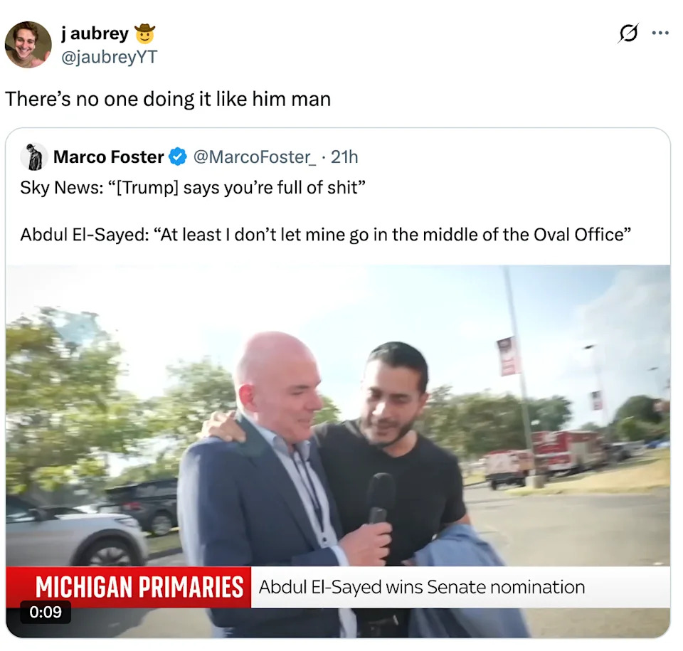 Michigan Senate Candidate Fires Back at Trump With Viral Oval Office Comeback