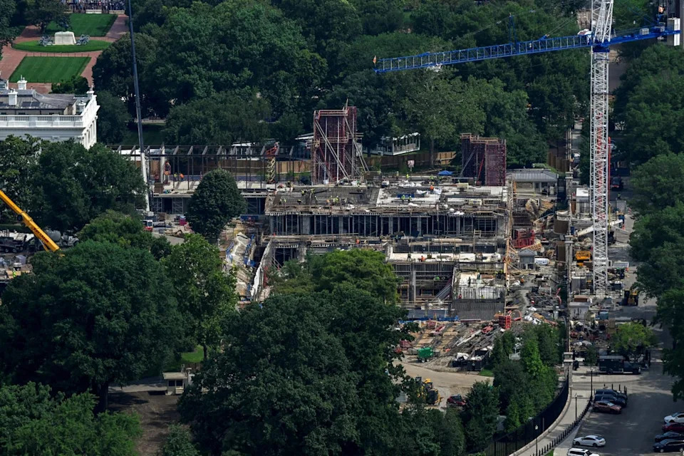 Trump Shares Ominous AI-Style ‘Drone Port’ Images of Planned White House Ballroom Roof