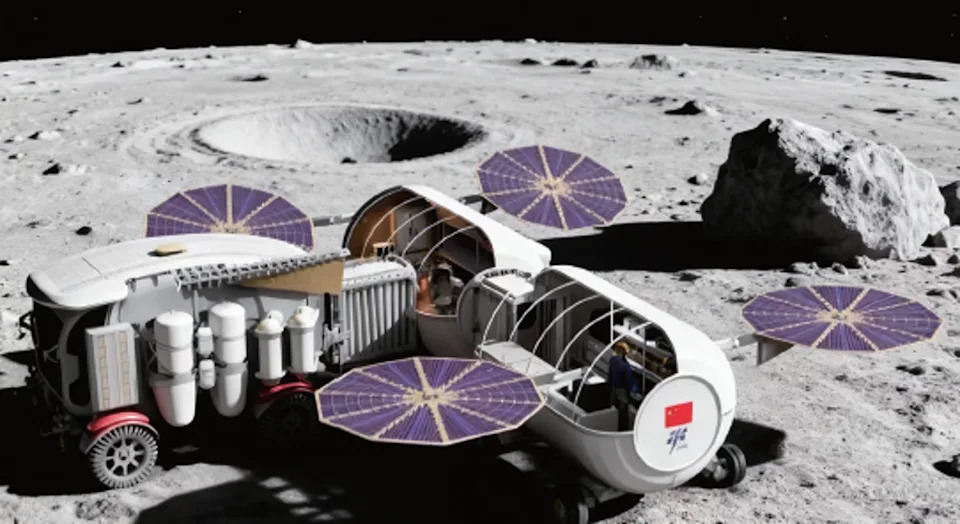 Kina Razmatra 'Robotske Pse' Za Čuvanje Lunarne Baze — Astronauti i Roboti U Saradnji