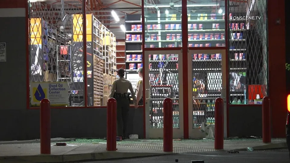 Masked Mob Strikes Same East LA AutoZone Twice In 24 Hours During Massive Street Takeovers