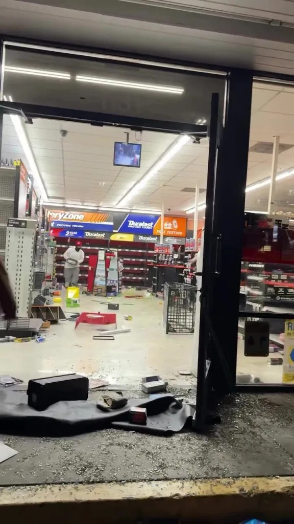 Masked Mob Strikes Same East LA AutoZone Twice In 24 Hours During Massive Street Takeovers