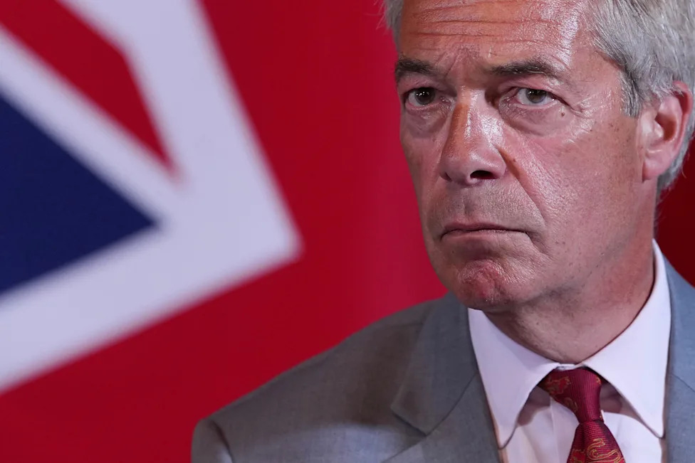 Nigel Farage Faces Scrutiny — And a Dustbin-Wearing Challenger — in Clacton By-Election