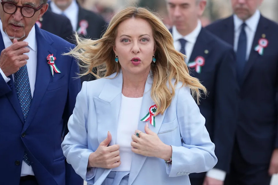 From Black Boots to Pastel Suits: How Giorgia Meloni's Wardrobe Mirrors Her Political Evolution