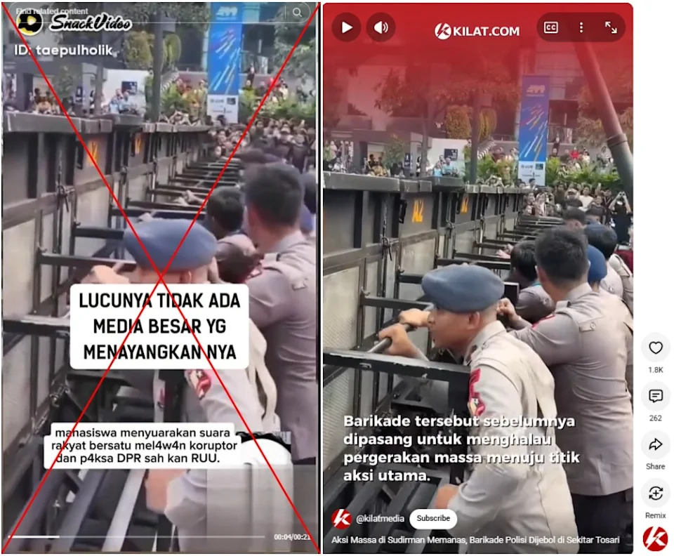 Old Indonesian Protest Videos Misrepresented As Recent Jakarta Unrest; Local Media Did Report Events