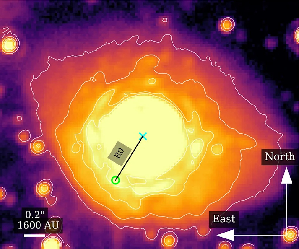 JWST Otkrio Vodu U Omotaču Umiruće Zvezde Blizu Crne Rupe U Centru Mlečnog Puta