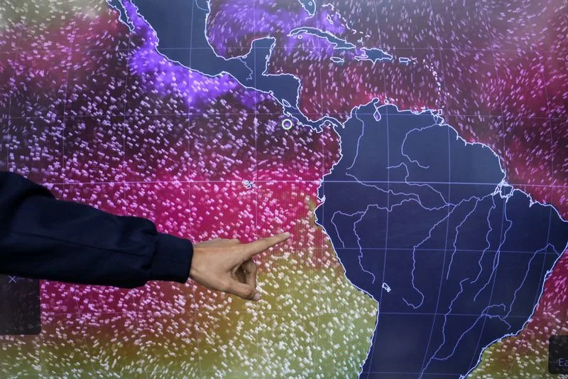 El Niño Gura Južnoameričke Morske Ptice Ka Panami — Stotine Plavonogih Boobyja U Zalivu