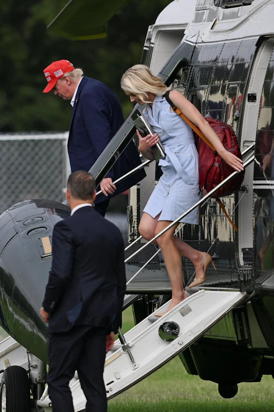 Natalie Harp Trails Trump at Bedminster Golf Outing — What Her Presence Reveals About Her Role