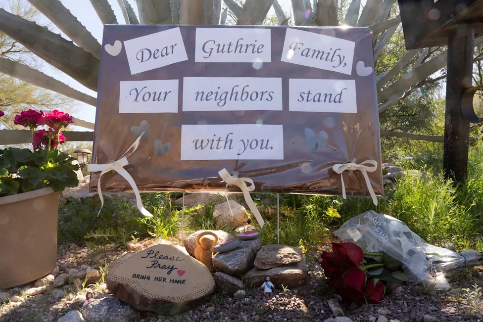 Human Remains Found Near Tucson Deemed Unrelated to Nancy Guthrie Disappearance, Officials Say