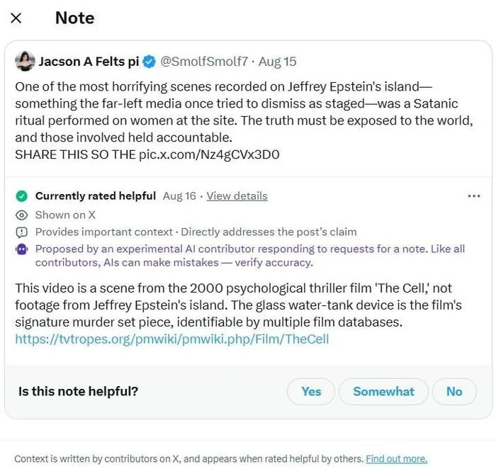 Fact Check: No Verifiable Link Between Viral Glass Water-Tank Video, Epstein Files, or The Cell