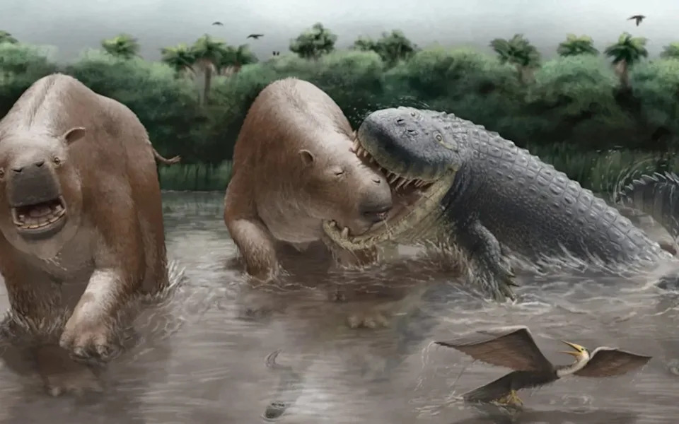 Drevni krokoid težak kao auto: Purussaurus neivensis — vrhunski predator miocena