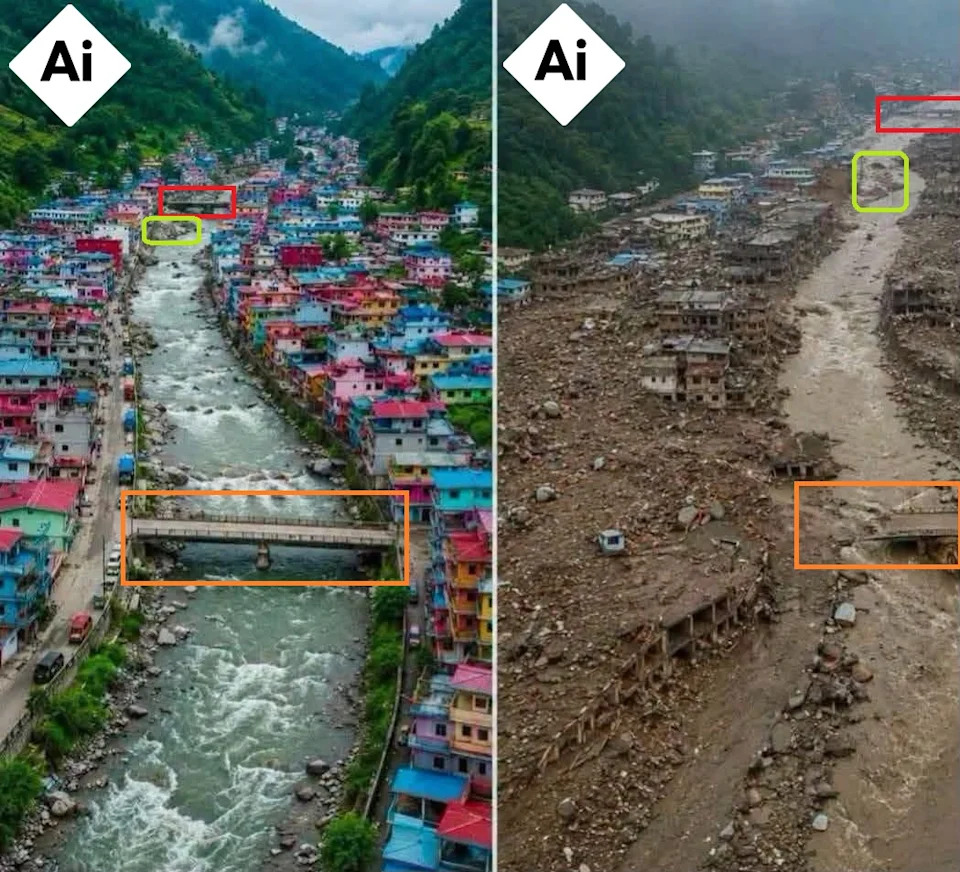 Lažne „pre i posle“ slike: AI-generisane fotografije šire se nakon smrtonosnih poplava u Nepalu