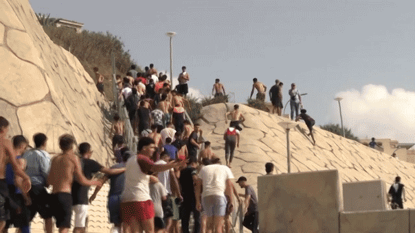 Uznemirujući snimak iz Ceute: migranti navodno pretukli mladunče delfina na plaži