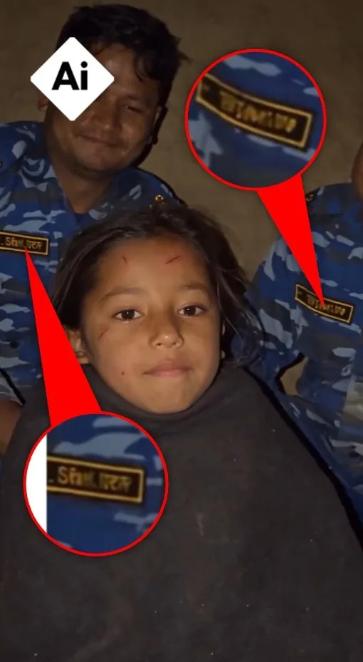 Viralni Video Navodnog Spasavanja Devojčice Posle Poplava Na Granici Nepal–Tibet Je AI‑Generisan, Utvrdio AFP