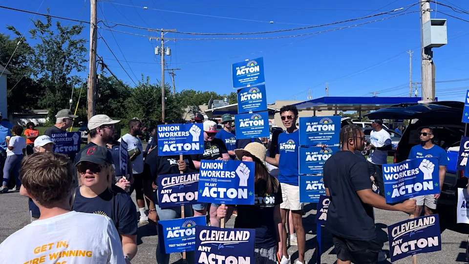 After a 'Rough Day' at Canfield Fair, Amy Acton Returns to Cleveland Parade and Aids Collapsed Spectators