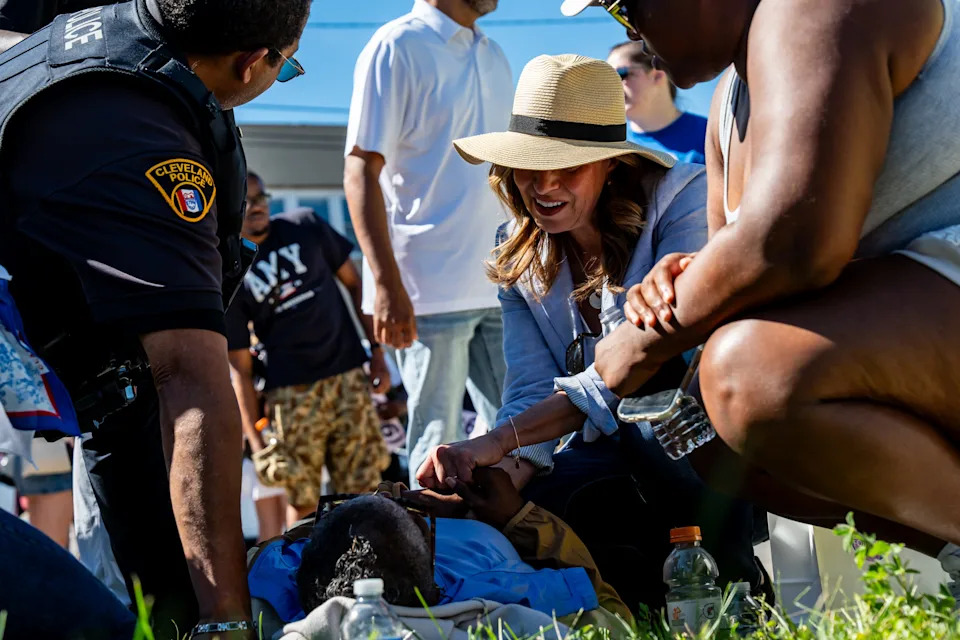 After a 'Rough Day' at Canfield Fair, Amy Acton Returns to Cleveland Parade and Aids Collapsed Spectators