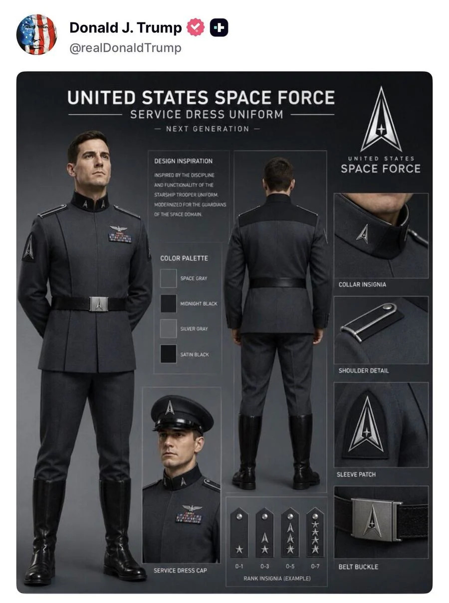 Fact Check: No Proof Trump’s Image Shows an Official Space Force Uniform